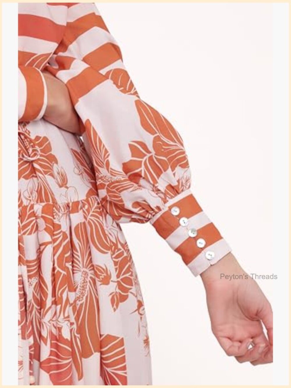 Long Sleeve Midi A-Line Dress with Button Front and Removable Waist Tie - Picture 3 of 5